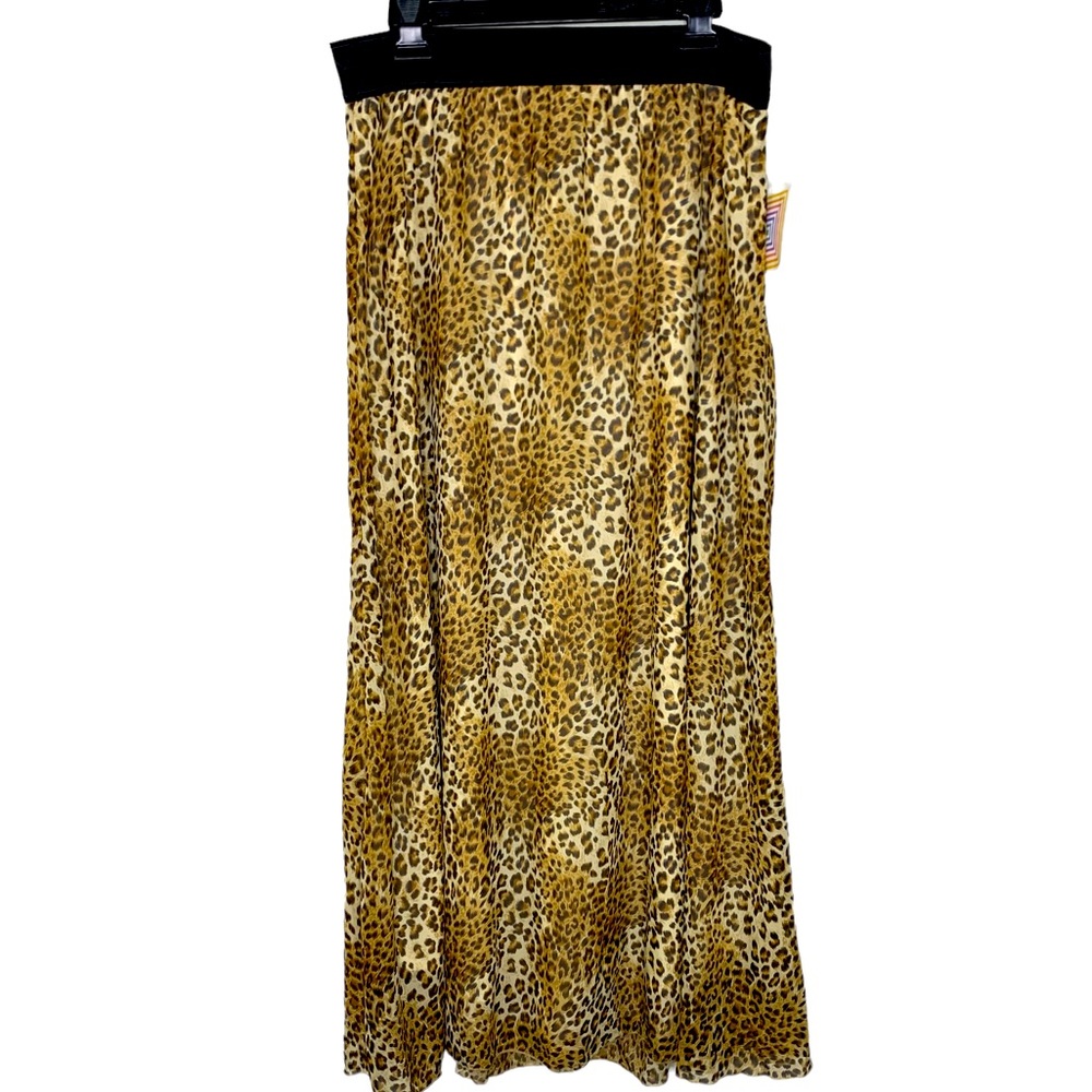 *NWT LuLaRoe Lucy Cheetah Print Maxi Skirt Sz 2XL